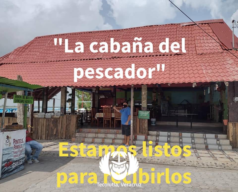 Restaurant La Cabaña del Pescador at Tecolutla, Veracruz